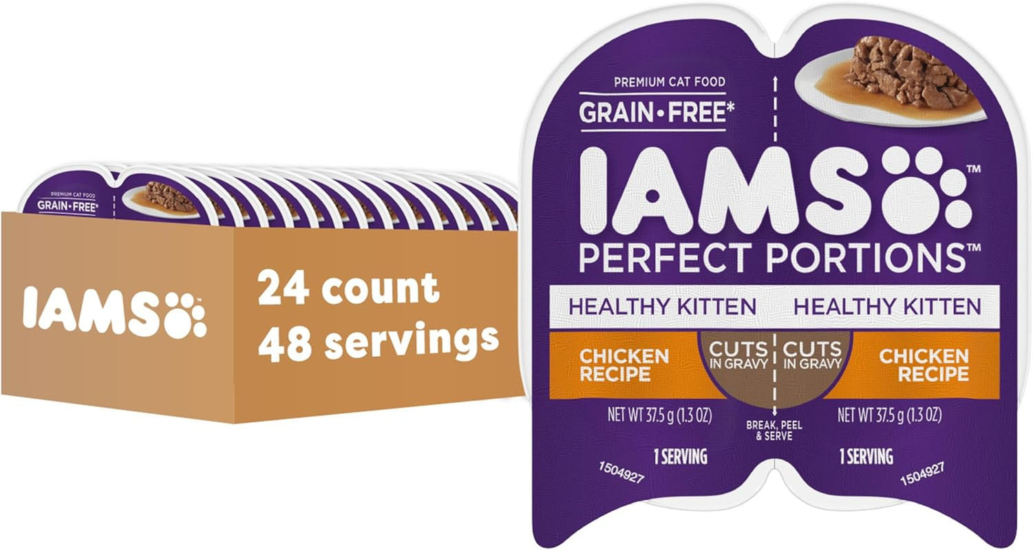 iams-perfect-portions-healthy-kitten-pate-wet-cat-food-chicken-24-count-grain-free-vitamin-e-immune-support-no-fillers-made-in-usa-snap-peel-serve-2-6-oz-twin-pack-trays-no-artificial-flavors