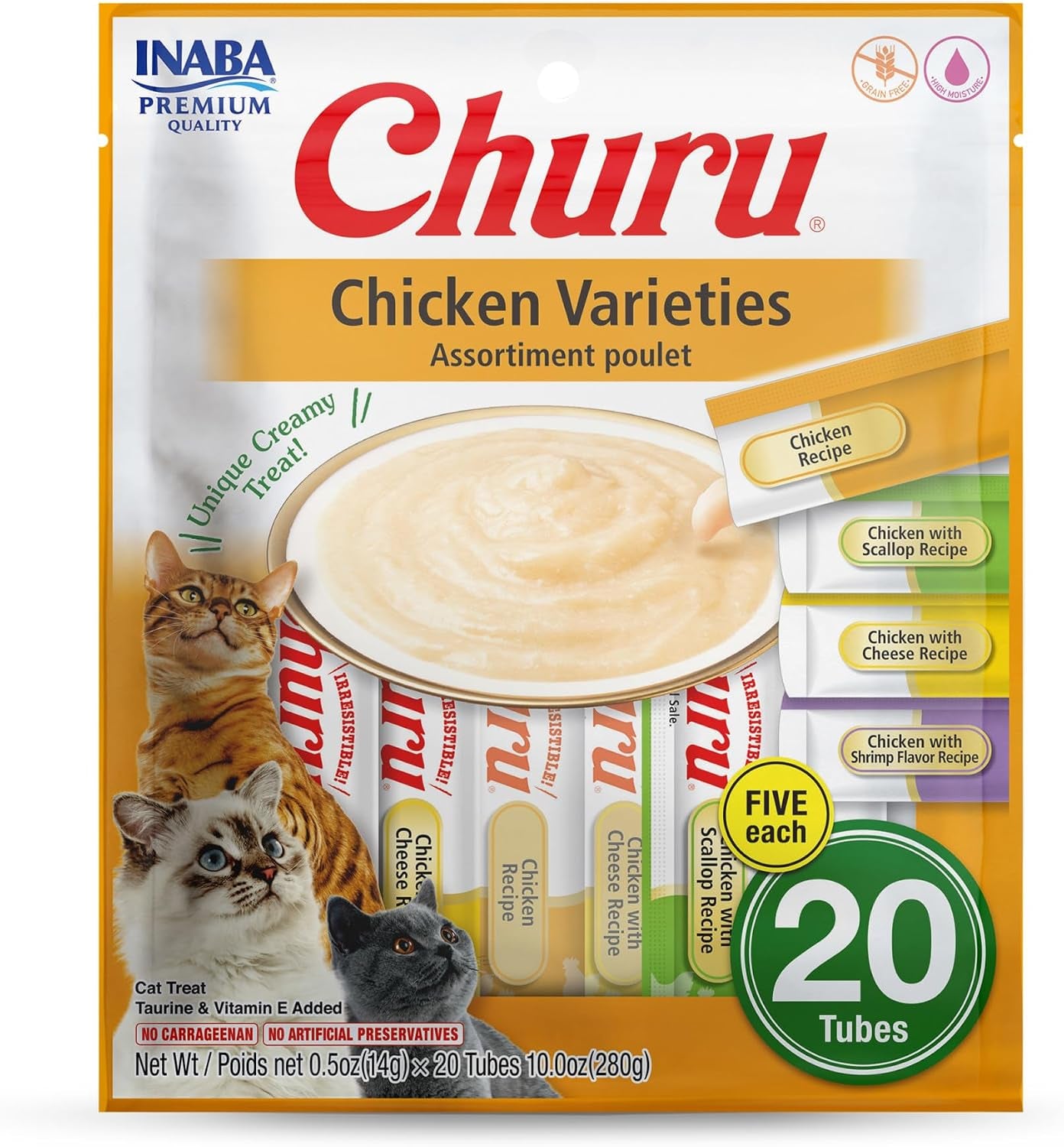 inaba-churu-cat-treats-lickable-squeezable-creamy-puree-cat-treat-with-green-tea-extract-taurine-0-5-ounces-each-tube-20-tubes-tuna-variety