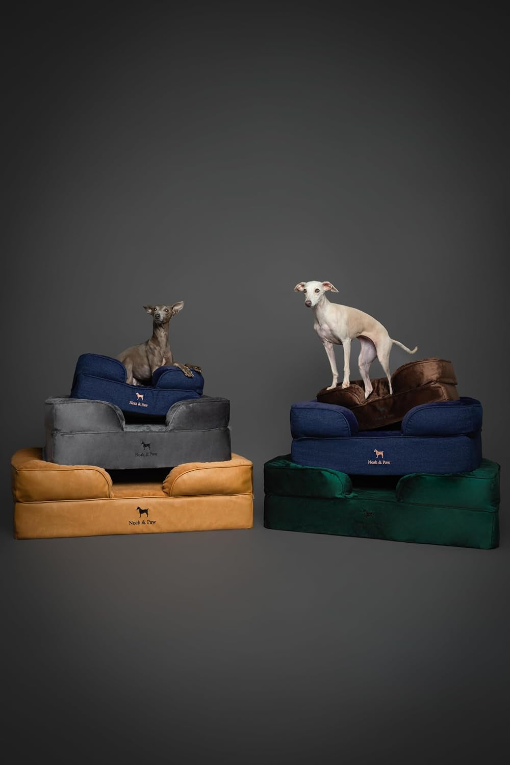 noah-paw-large-dog-bed-35x25x11-inch-orthopedic-dog-beds-eggshell-memory-foam-infused-with-cooling-gel-inner-cover-water-resistant-machine-washable-faux-leather