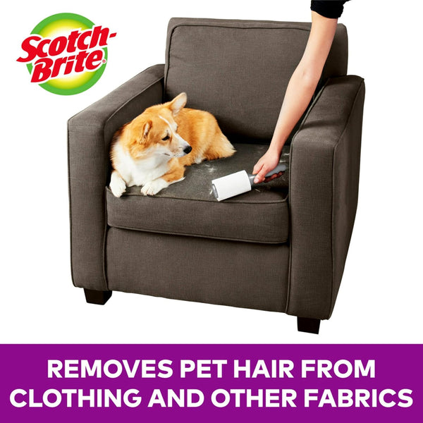 Scotch-Brite Pet Extra Sticky Lint Rollers 4 Rollers 48 Sheets per Roller 192 Sheets Total2