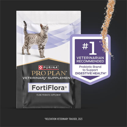 Pro Plan Veterinary Diets Fortiflora Daily Probiotic Powder Supplement for Cats with Digestive Support and Immune System2