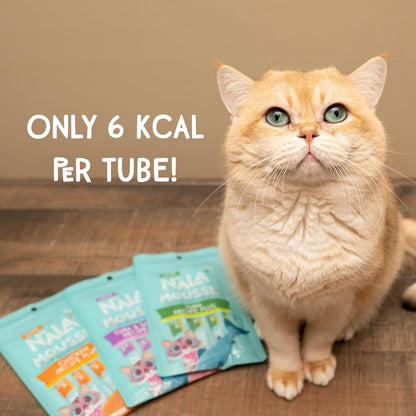 LOVE, NALA - Natural Lickable Cat Squeeze up Treat,Topper - Variety Pack Mousse - Wet Food Cat Puree - Grain Free, Non-Gmo, Minerals, Vitamins - 24 Pack 12 Oz.7