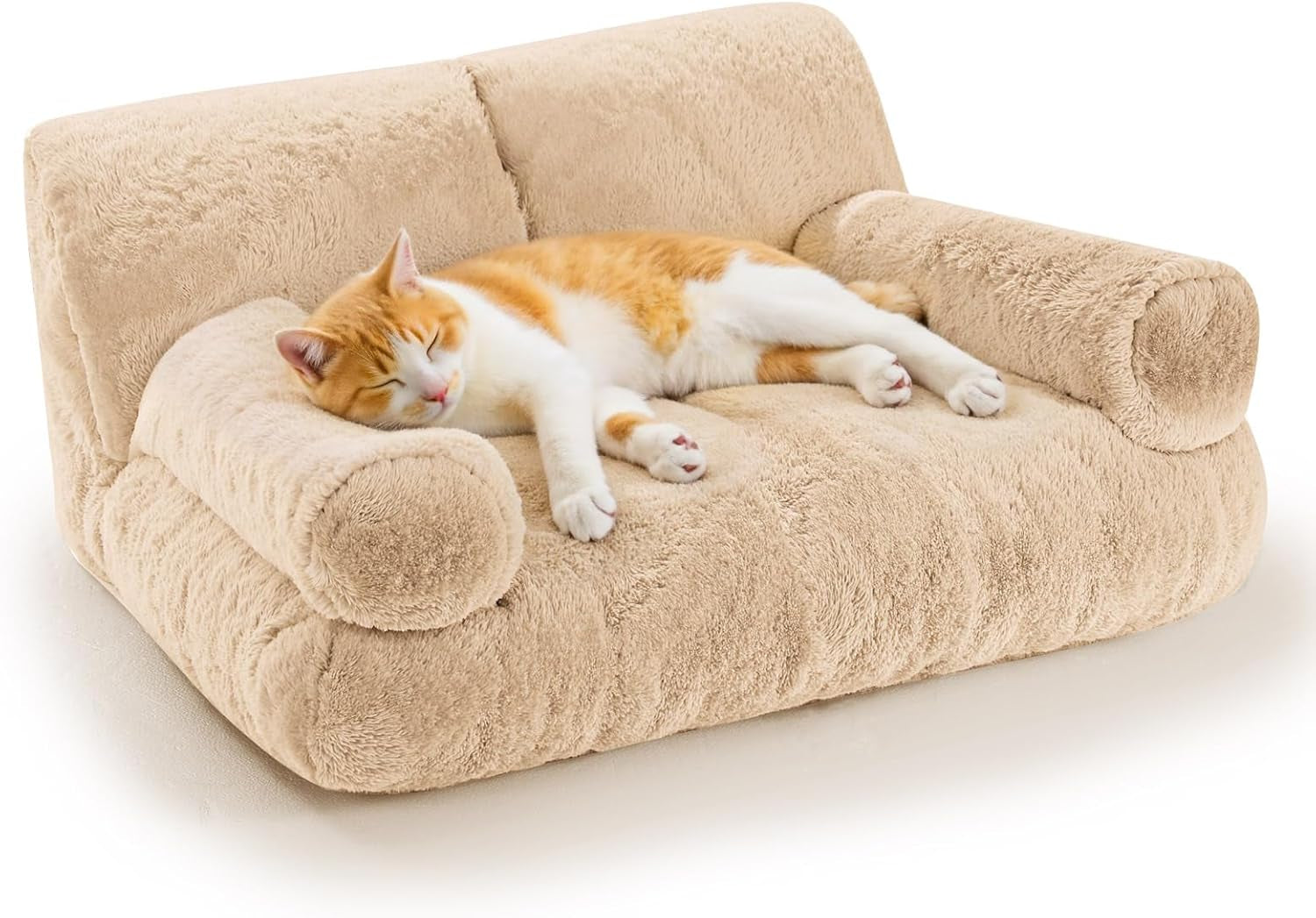 gimars-upgrade-large-cat-bed-for-indoor-cats-added-10-more-stuff-sponge-orthopedic-pet-couch-beds-with-bolstered-edges-fluffy-washable-removable-cover-anti-slip-base-grey-10-more-stuff-sponge-orthopedic-pet-couch-with-bolstered-edges-fluffy-washable-removable-cover-anti-slip-base