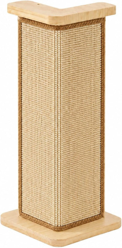 Couch Corner Cat Scratcher, 25.6'' Corner Cat Scratching Post for Sofa, Replaceable Sisal Scratching Pad for Wall Furniture Protector7