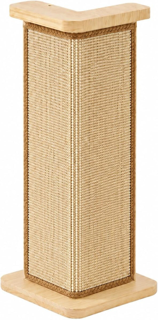 Couch Corner Cat Scratcher, 25.6'' Corner Cat Scratching Post for Sofa, Replaceable Sisal Scratching Pad for Wall Furniture Protector7