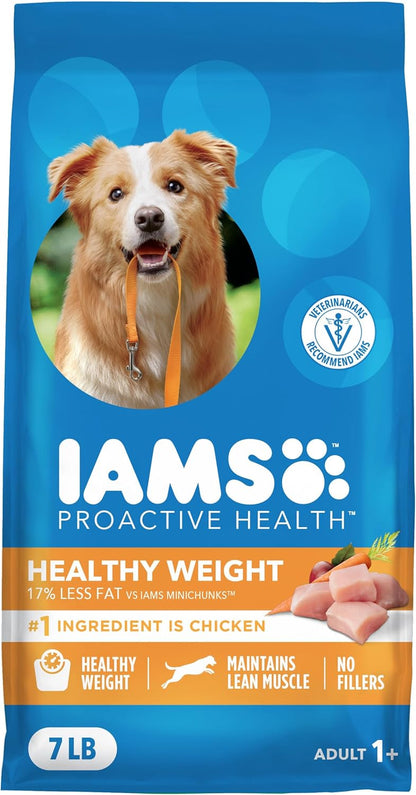 IAMS Proactive Health Healthy Weight Dry Dog Food, Chicken, 29.1 Lb | Real Chicken #1 Ingredient, L-Carnitine for Metabolism, Strong Muscles, No Fillers or Artificial Flavors, Vet-Recommended15