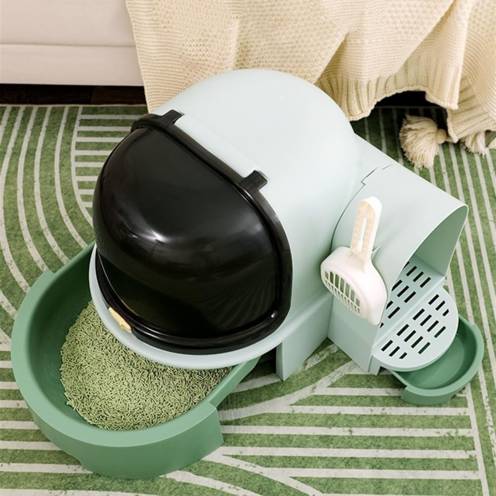 pet-supplies-extra-large-enclosed-cat-litter-box-with-scoop-splash-proof-drawer-designbrown