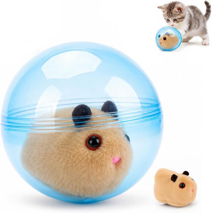 2026 Self-Rolling Interactive Cat Ball, Moving Rolling Cat Ball 360° Rolling Spin Moving Cat Ball, Cute Pet Rotating Toys, Fun Indoor Interactive Pet Ball for Cats Dogs Chasing ((Pink, Little Rabbit))8