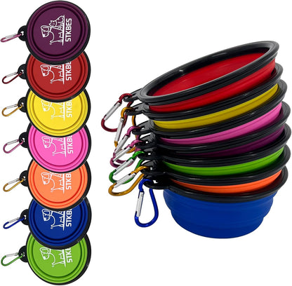 Collapsible Dog Bowl, 10 Pack, Portable, Safe, Reusable, Suitable for Indoor and Outdoor Activities2