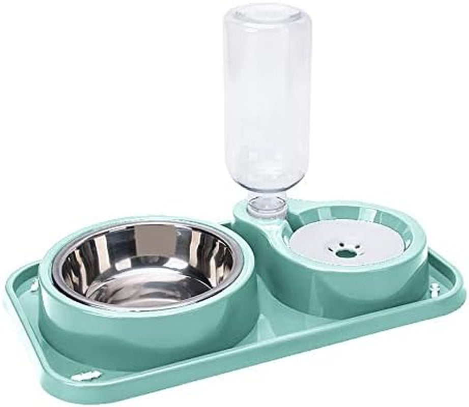 love-dream-double-dog-cat-bowls-anti-slip-pet-food-and-water-bowl-set-automatic-gravity-water-dispenser-bottle-detachable-stainless-steel-bowl-no-spill-for-indoor-cats-dogs-puppy-kitten-rabbit