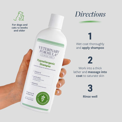 Veterinary Formula Clinical Care Hypoallergenic Free & Clear Shampoo, 16 Oz6