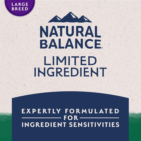 Natural Balance Limited Ingredient Large Breed Dry Dog Food - Complete Nutrition for Large Breeds - Wholesome Grains Brown Rice Recipe - Limited Ingredient Formula - 26 Lb - Lamb & Brown Rice7