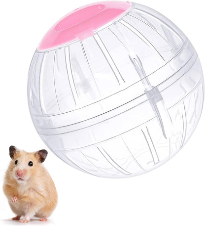 Hamster Exercise Ball, 5.7 Inch Transparent Running Wheel for Dwarf Hamsters to Reduce Boredom and Increase Activity | Dwarf Hamsters Exercise Ball to Reduce Boredom and Increase Activity1
