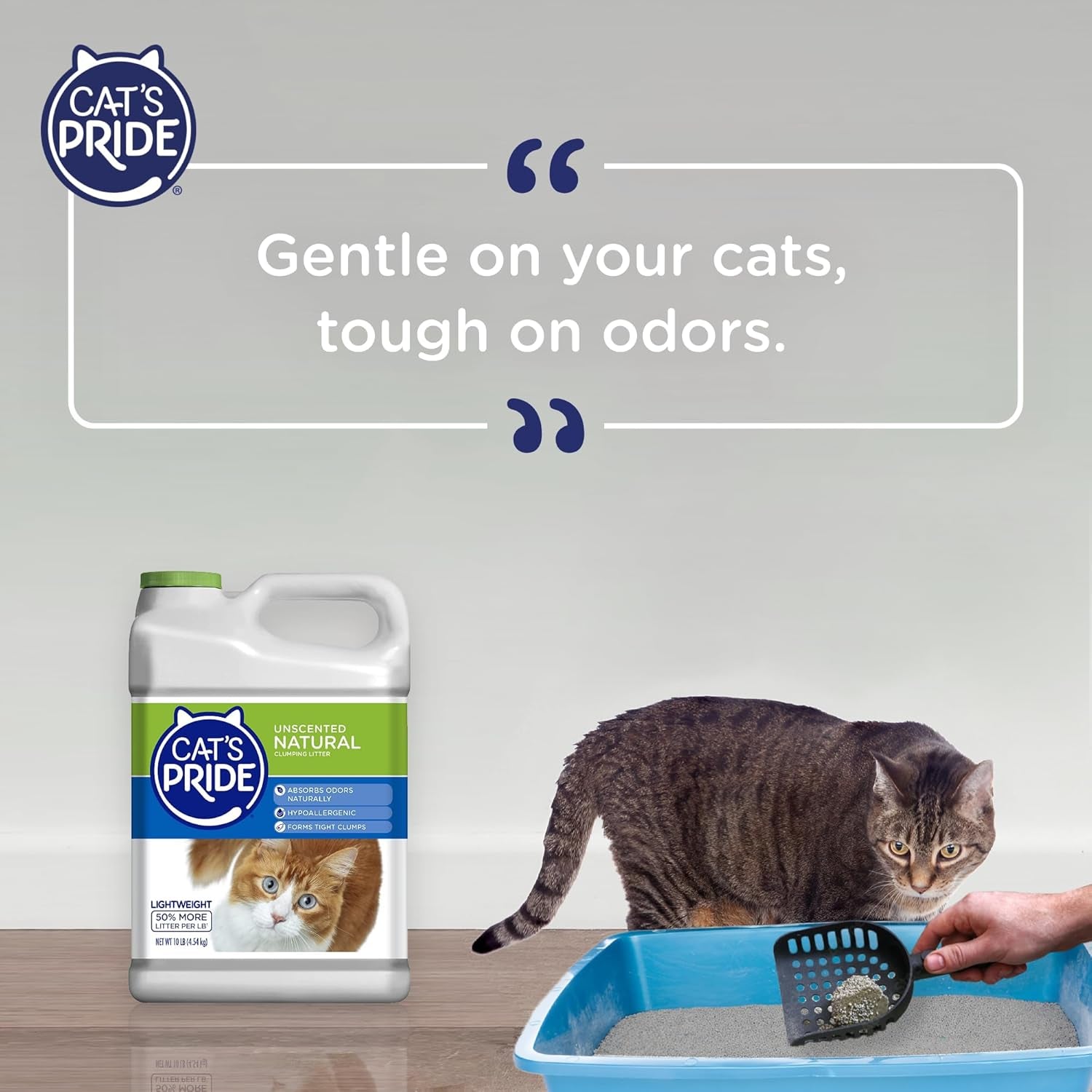 cats-pride-lightweight-clumping-litter-natural-powerful-odor-control-unscented-10-pounds