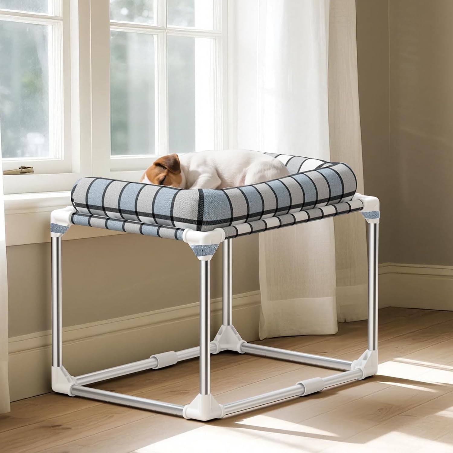 bedside-cosleeper-dog-bed-with-bloster-height-elevated-pillow-bed-dog-extension-attached-to-human-bed-for-dog-cat-window-perch-bedside-lounge-elevated-stainless-steel-anti-slip-feet