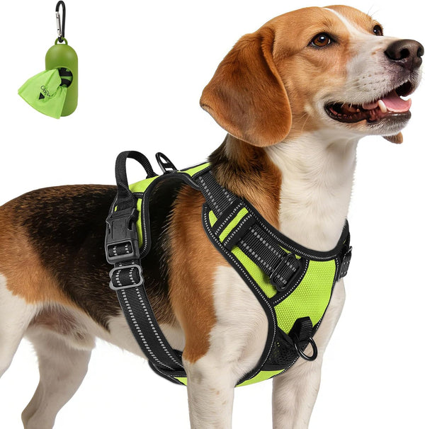 Joytale No Pull Dog Harness Medium Sized Dog, Front Clip, Black | Grab Handle for Instant Control, Padded & Adjustable Vest, Sturdy Metal D-Rings, for Safe Training & Daily Walking8