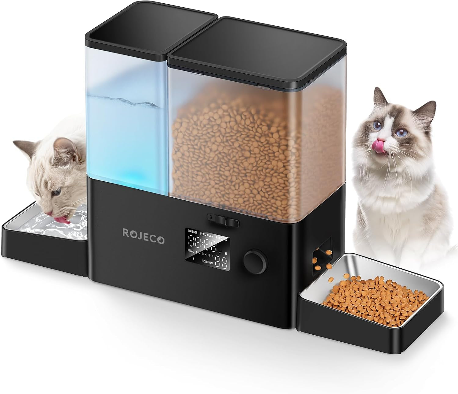 automatic-cat-feeder-and-water-dispenser-2-in-1-large-capacity-5l-cat-food-bowl-and-3-5l-gravity-water-dispenser-timed-cat-feeder-for-cats-small-dogs-puppies-kittens-pets