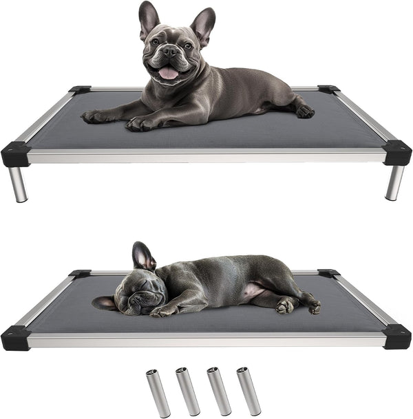 FXW Titannest Padded Chew-Proof Elevated Dog Bed for Large Dogs | Easy to Clean, Pre-Assembly Raised Cot, Indoor/Outdoor/Camping, 47 X 29 X 7.3In20