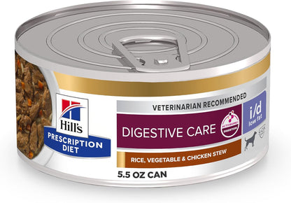 HILL'S PRESCRIPTION DIET I/D Low Fat Digestive Care Wet Dog Food | #1 Veterinarian Recommended, Chicken Recipe, 13 Oz. Cans, 12-Pack15