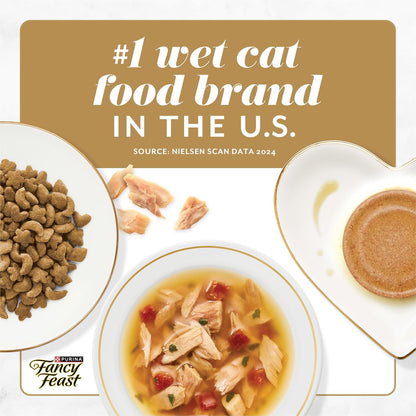 Purina Fancy Feast Petites Ocean Whitefish Entree with Tomato in Gravy Gourmet Wet Cat Food - (Pack of 12) 2.8 Oz. Tubs8