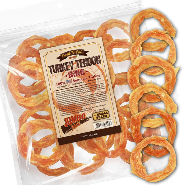 Gootoe Turkey Tendons, Dog Treats for Small Breeds, Bone (S), 6 Counts9