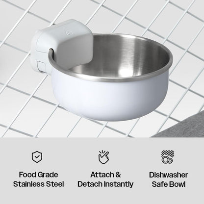 DIGGS Crate Bowl for Dogs - Clip on Pet Bowl for Water & Food - Puppy Training Necessities - Spill-Resistant, Universal Dog Crate Accessories (38Oz.)2