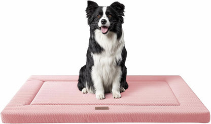 Dog Bed for Crate, Medium/Large Dogs Crate Bed,Washable Dog Beds Kennel Mat | Pet Beds Mat W/ Soft Wavy Plush Comfortable Anti-Slip Sleeping Mattress for Dogs & Cats,Gray8