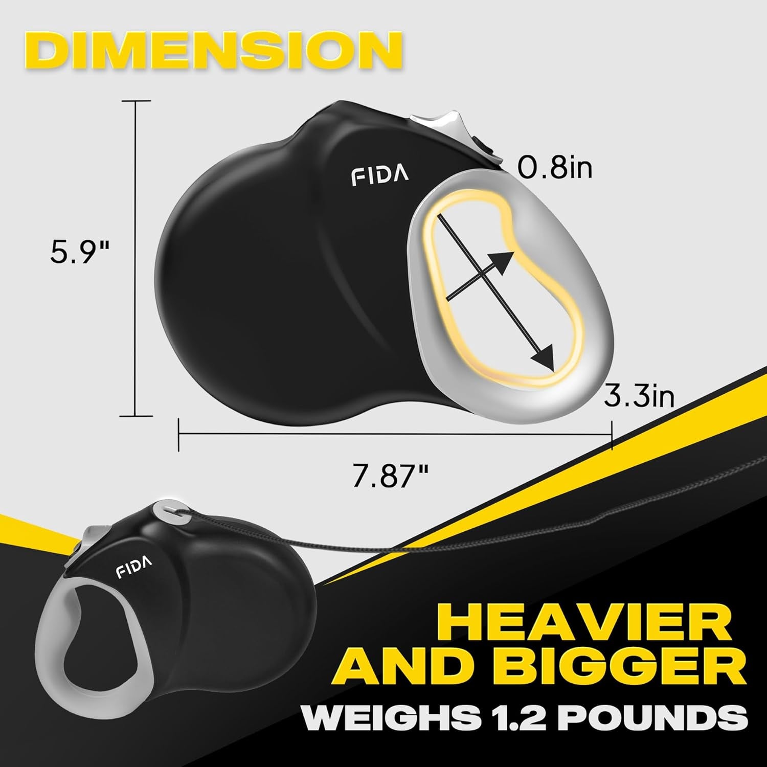 fida-upgraded-retractable-dog-leash-30ft-heavy-duty-pet-walking-leash-for-medium-large-breed-up-to-110-lbs-360-tangle-free-long-retract-dog-lead-soft-grip-one-hand-brake-black