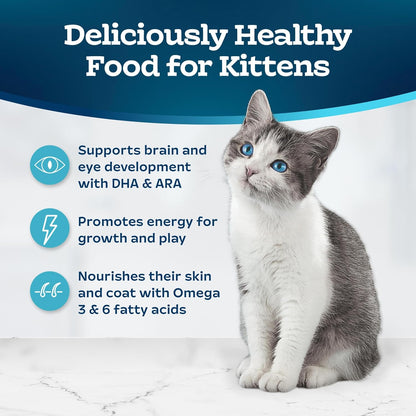 Blue Buffalo Tastefuls Chicken Kitten Dry Cat Food, 3 Lb | with DHA, Real Chicken First, Antioxidant-Rich Lifesource Bits4