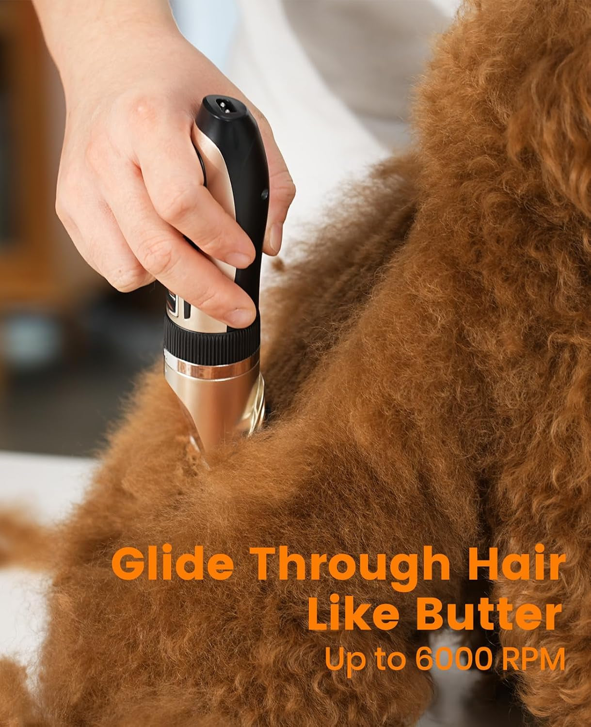 oneisall-dog-clippers-and-paw-trimmer-kit-for-small-large-dogs-cats-low-noise-powerful-motor-cordless-long-battery-life-simple-for-beginners-6-guide-combs-removable-rinsable-blade