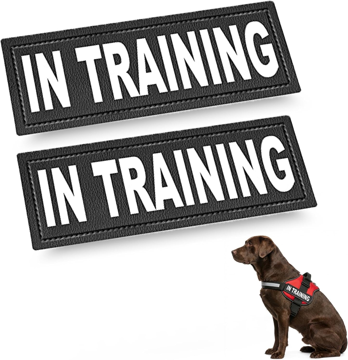 industrial-puppy-emotional-support-dog-patch-reflective-xs-1-x-2-75-in-clear-visibility-durable-vest-patches-for-identification-compatible-with-hook-loop-vest-gear-xs-1x2-75-inch