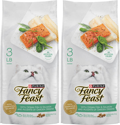 Purina Fancy Feast Dry Cat Food with Ocean Fish and Salmon - 3 Lb. Bag18