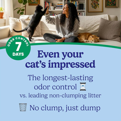 Fresh Step Non Clumping Cat Litter with Febreze Freshness, High-Absorbing Formula with Odor Control, 21 Lb. Bag3