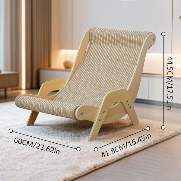 Extra Large Cat Scratching Lounge - Multi-Layer Solid Wood & Sisal, XXL Cat Scratcher and Bed for Large Cats, Furniture Protector with 110Lb Capacity6