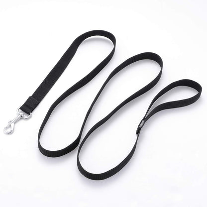 Strong Durable Nylon 10Ft Long Dog Training Leash, Traction Rope, 1 Inch Wide, for Small and Medium Dog (Black, 10 Feet)2