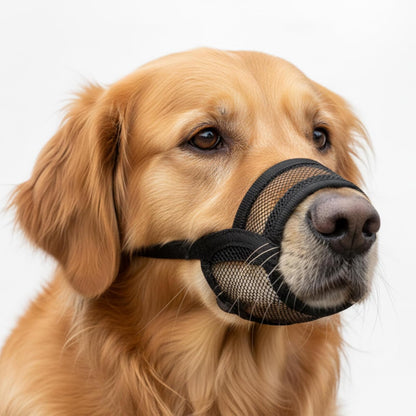 Dog Muzzle Medium Sized Dogs - Soft Muzzle for Medium Sized Dog with Air Mesh | Mussle to Stop Biting Barking and Chewing | Allows Panting and Drinking9