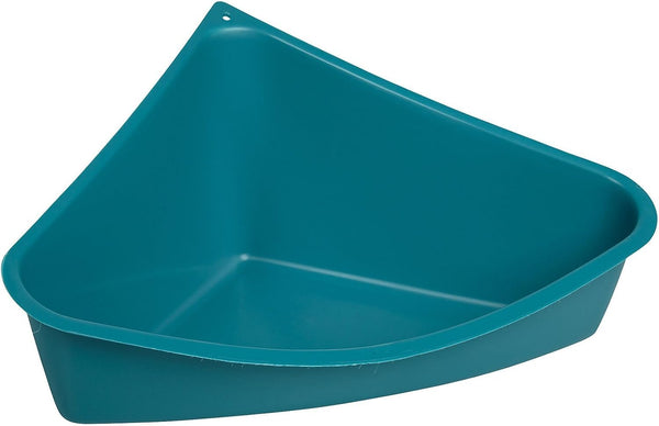 Lixit Corner Litter Pan for Ferrets, Rabbits, Rats, Guinea Pigs and Other Small Animals. (Blue Pack of 1)1
