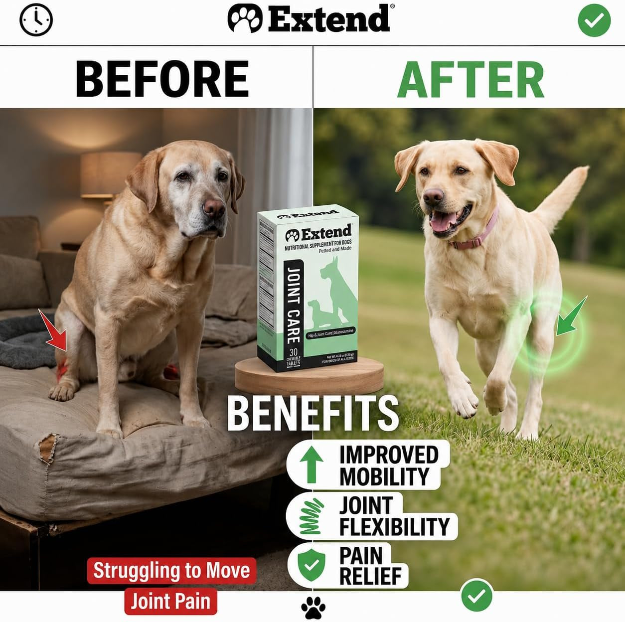 extend-joint-support-for-dogs-hip-and-joint-supplement-for-dogs-glucosamine-hip-joint-support-arthritis-supplement-support-healthy-joints-mobility-flexibility-for-all-dog-breeds-made-in-usa