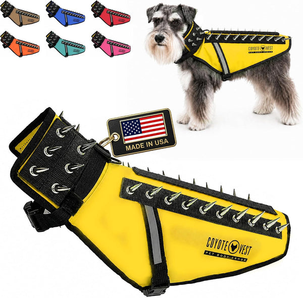 Coyotevest Dog Harness, Stab-Resistant Coyote Vest, Small, Neon Pink | Reflective Stab-Resistant Vest Helps Protect Small Dogs from Coyotes, Aggressive Dogs and Birds of Prey, Made in the USA30