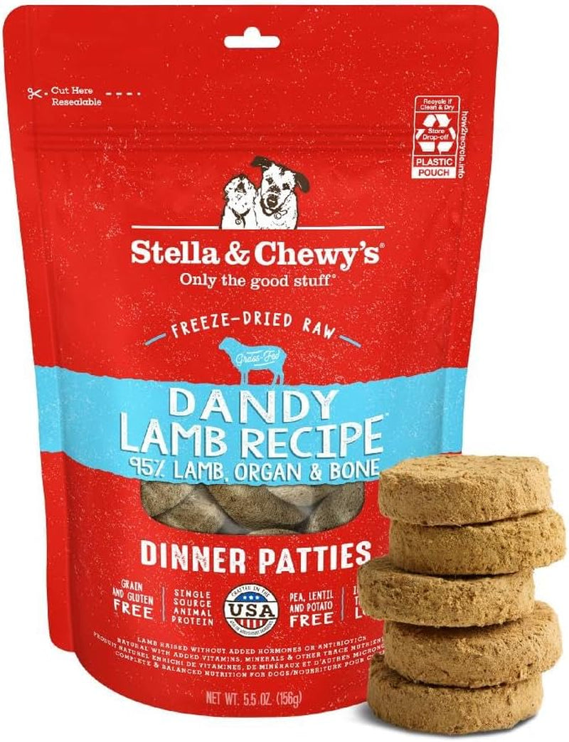 stella-chewys-freeze-dried-raw-dinner-patties-beef-recipe-high-protein-grain-free-puppy-dog-food-perfect-for-picky-eaters-25-oz
