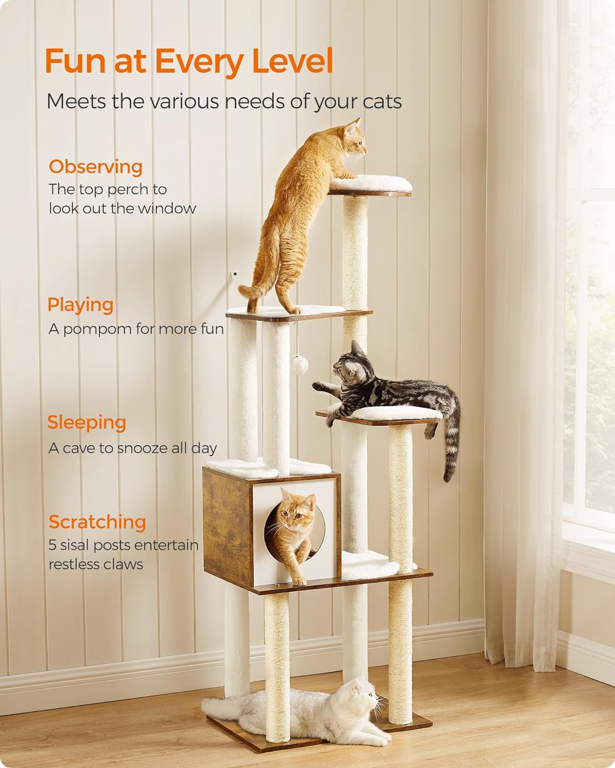 feandrea-cat-tree-64-6-inch-modern-cat-tower-multi-level-condo-with-5-scratching-posts-perch-washable-removable-cushions-cave-rustic-brown-upct166x01