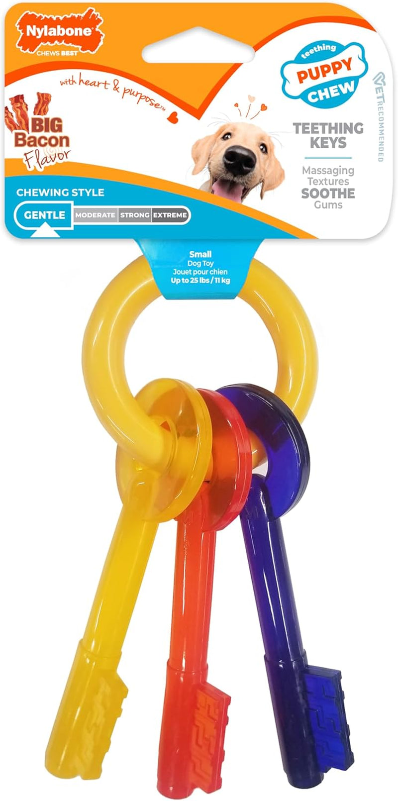 nylabone-puppy-chew-teething-key-ring-dog-chew-toy-bacon-flavor-small-medium-breeds-soothing-teething-toys-for-puppies-puppy-enrichment-freeze-for-added-comfort-for-puppies-up-to-35-lbs