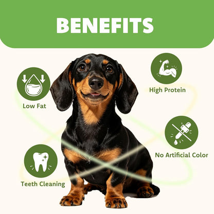 MON2SUN Dog Treats, Chicken Wrapped Triangle Rawhide Sticks, 18.34 Oz | 4–4.5 Inch Size, 40 Count Pack, High Protein, Easy-To-Hold Design, for Puppies & Small Dogs, Daily Rewards4