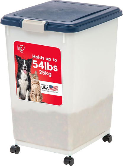 IRIS USA Dog Food Storage Container, Airtight, 30 Lb Capacity, Wheels | Airtight Seal Keeps Kibble, Bird Seed, and Pet Food Fresh While Wheels Provide Easy Mobility around the Home.14