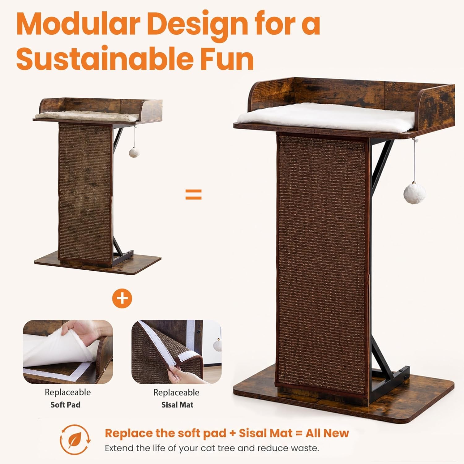 modern-wood-cat-tree-tower-for-indoor-large-adult-cats-with-big-perch-bed-33-8in-tall-wooden-cat-trees-with-platform-cat-scratching-pads-washable-cushions-cat-furniture-for-window-rustic-brown