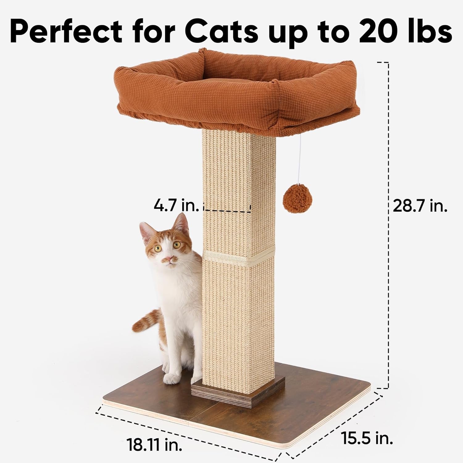 fukumaru-retro-style-cat-scratching-post-with-perch-for-indoor-adult-cats-28-7-elevated-tall-cat-bed-solid-wood-large-cat-scratcher-tower-with-bed-aesthetic-cat-tree-furniture-with-natural-sisal