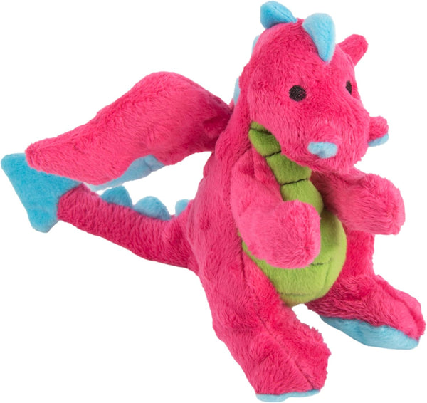 Godog Bubble Plush Dragons Squeaky Dog Toy, Chew Guard Technology - Coral, Large22