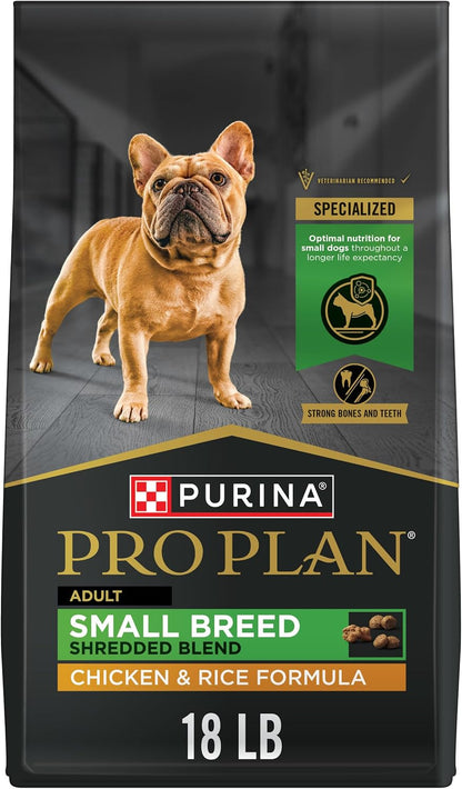 Purina Pro Plan Small Breed Dog Food with Probiotics for Dogs, Shredded Blend Chicken & Rice Formula - 6 Lb. Bag12