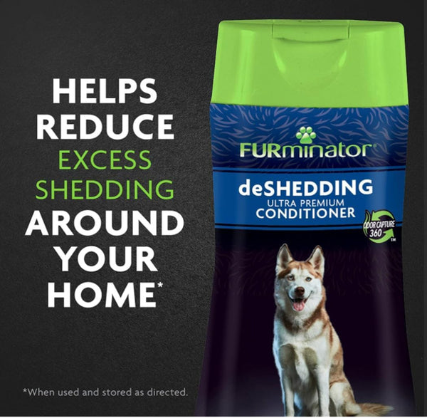 Furminator® Deshedding Ultra Premium Shampoo & Conditioner Bundle. 16Oz.3