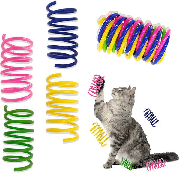 Cat Toys for Indoor Cats, 34 Pack Interactive Cat Toy Set for Kitten | Kitten Toys Variety Pack with Chew Toy, Spring, Mouse & Ball, Ideal for Enrichment, Boredom Relief and Self Play, Toy Bulk10